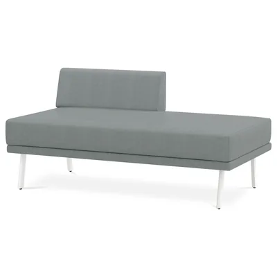 ROCADA Modulo Rocada Ural-bl Rectangular Largo Respaldo Izquierda Tapizado Gris 138X74X72 CM