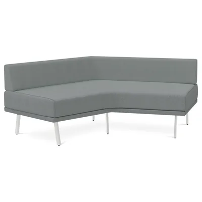 ROCADA Modulo Rocada Ural-g Angular Simetrico Grande Respaldo Tapizado Gris 174X74X72 CM