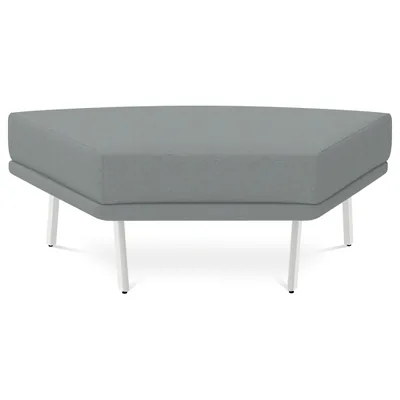 ROCADA Modulo Rocada Ural-j Angular Simetrico Pequeño Respaldo Tapizado Gris 117X74X27 CM