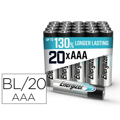ENERGIZER Pila Energizer Alcalina Max Plus Aaa Blister de 20 Unidades