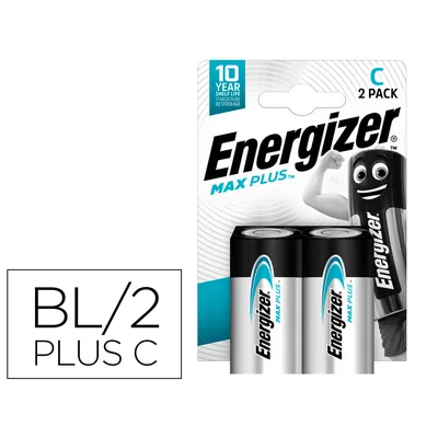 ENERGIZER Pila Energizer Alcalina Max Plus C Blister de 2 Unidades