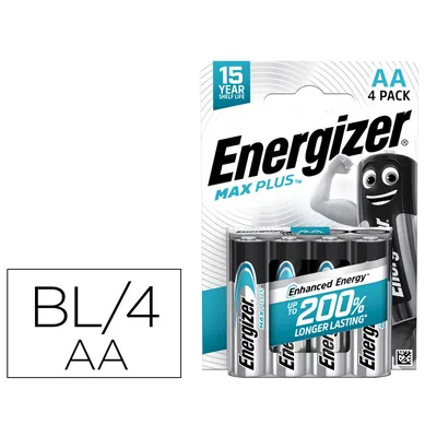 ENERGIZER Pila Energizer Alcalina Max Plus Aa Blister de 4 Unidades