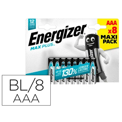 ENERGIZER Pila Energizer Alcalina Max Plus Aaa Blister de 8 Unidades