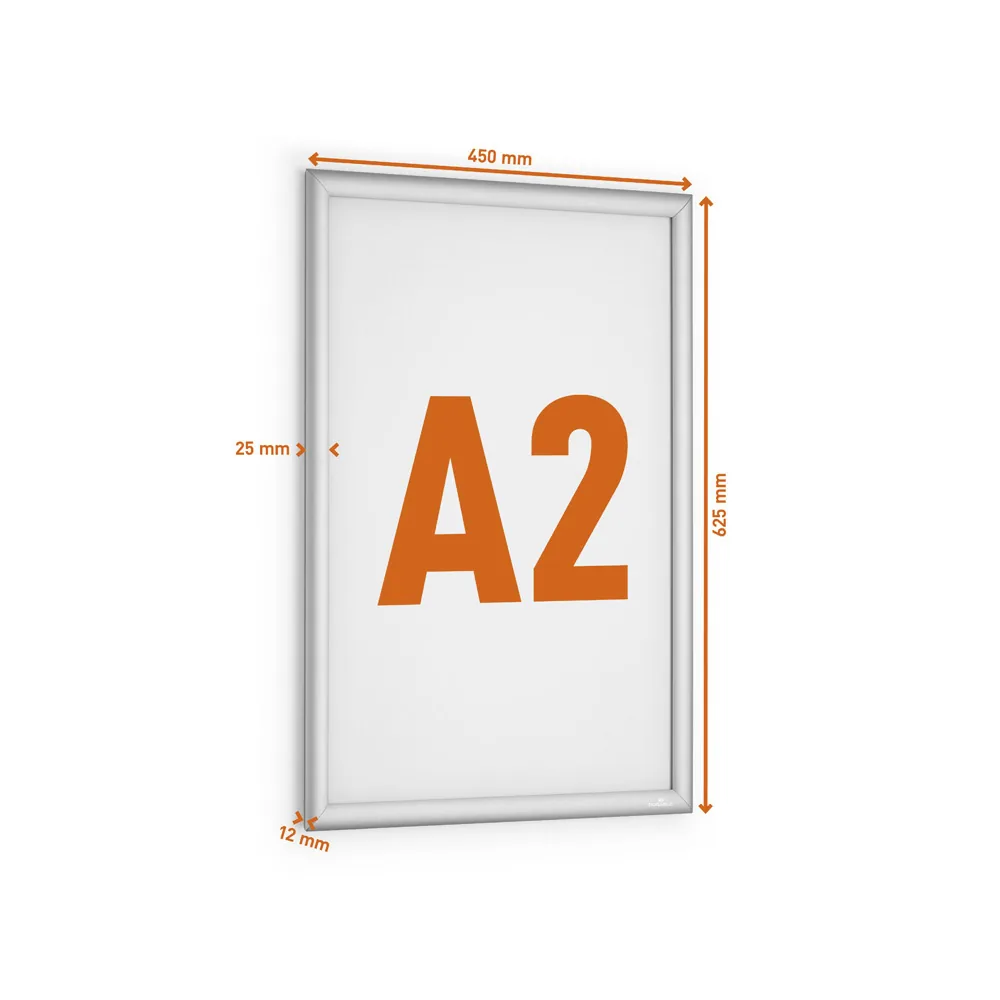 Marco Portaanuncios Durable Outdoor A2 Marco Aluminio Anodizado Plata 645X470X12 MM