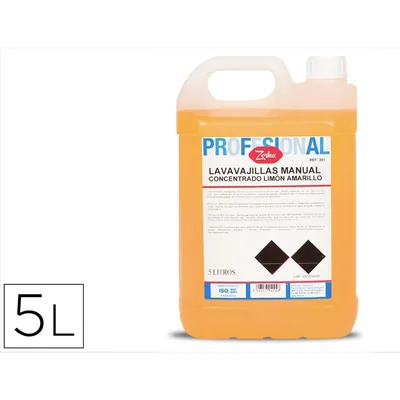 ZORKA Lavavajillas Manual Zorka Concentrado Limon Amarillo Garrafa 5 Litros