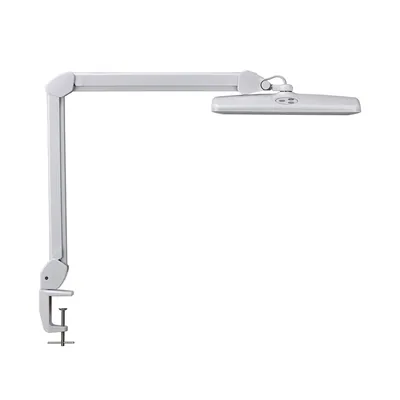 MAUL Lampara de Escritorio Maul Led con Pinza Cabezal Inclinable y Giratorio Color Blanco