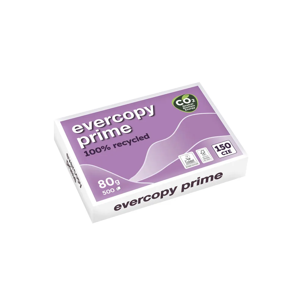 Papel Fotocopiadora Clairefontaine Evercopy Prime DIN A4 80 G Paquete de 500 Hojas 100% Reciclado