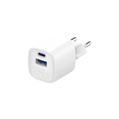 TNB Cargador de Pared Tnb Gan 30 W Usb-c + Usb a Color Blanco