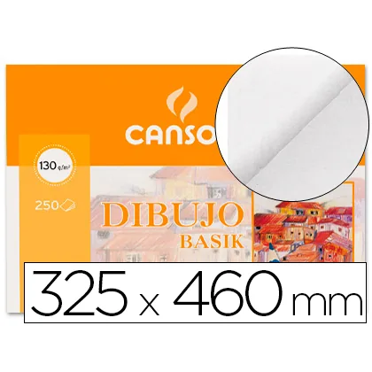 Papel Dibujo Basik 32.5X46 CM 130 GR Sin Recuadro