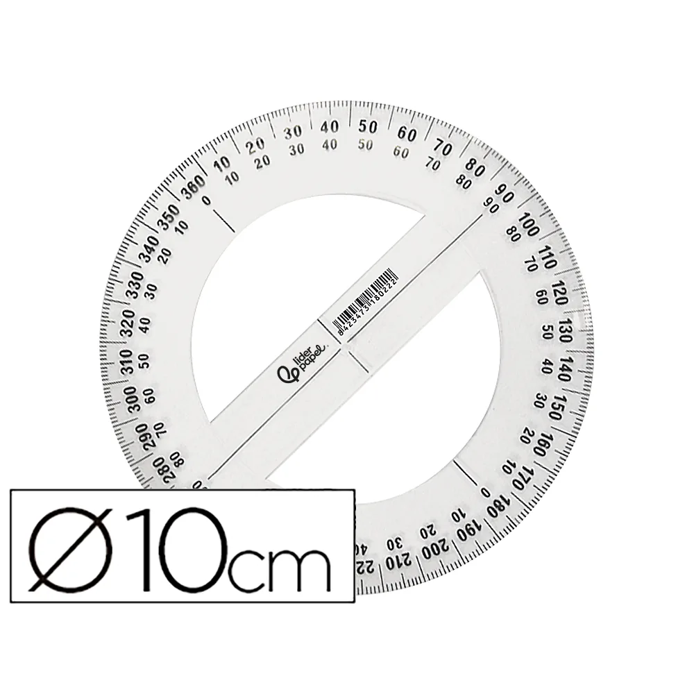 Circulo Plastico Liderpapel 10 CM
