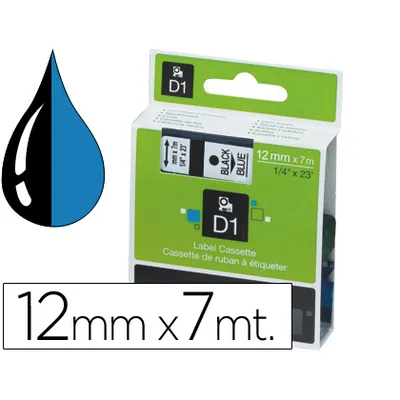 DYMO Cinta Dymo 1000 Negro-azul 12MM X 7MT D1