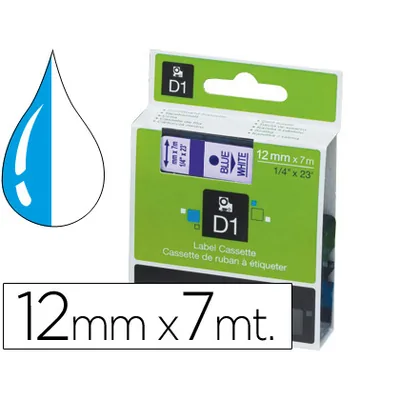 DYMO Cinta Dymo 1000 Azul-blanco 12MM X 7MT D1