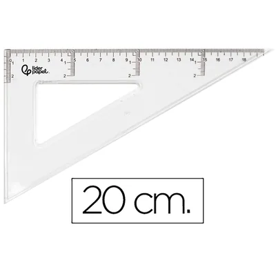 PLA Cartabon Liderpapel 20 CM Plastico Cristal