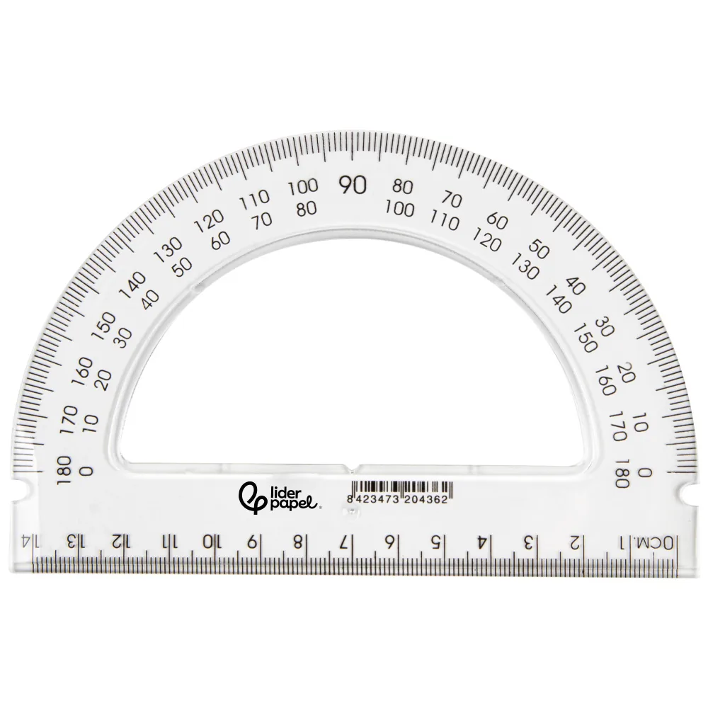 Semicirculo Liderpapel 14 CM Plastico