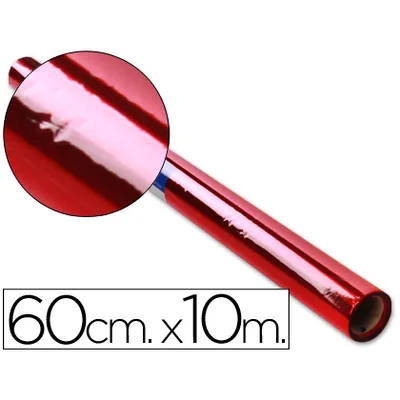 LIDERPAPEL Papel Celofan Liderpapel Rollo Rojo 0,60 X 10 M