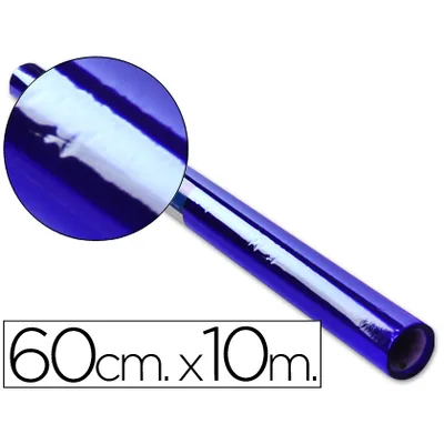 LIDERPAPEL Papel Celofan Liderpapel Rollo Azul 0,60 X 10 M