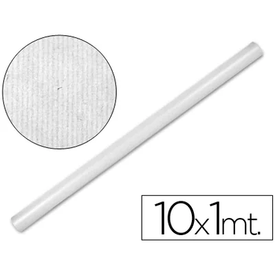 LIDERPAPEL Papel Kraft Liderpapel Blanco Rollo 10X1 M