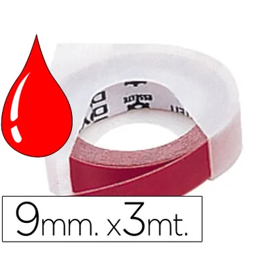 DYMO Cinta Dymo 3D 9MM X 3 M Roja Tradicional