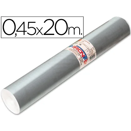 Rollo Adhesivo Aironfix Especial Plata 69193 Rollo de 20 M