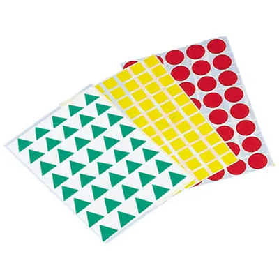 APLI Gomets Figuras Geometricas 993 Bolsa con 12 Hojas Surtidas