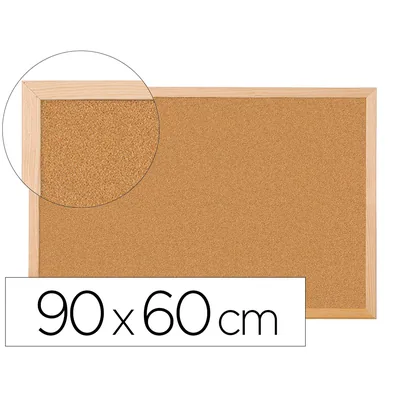 Q-CONNECT Pizarra Corcho Q-Connect 90X60 CM Marco de Madera