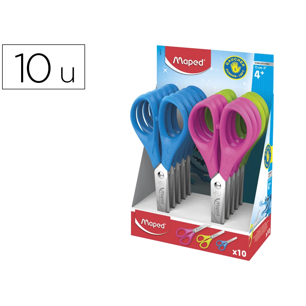 Tijera Escolar Maped Pulse para Zurdos 13 CM