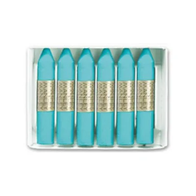MANLEY Lapices Cera Manley Unicolor Azul Turquesa n.16 Caja de 12 Unidades