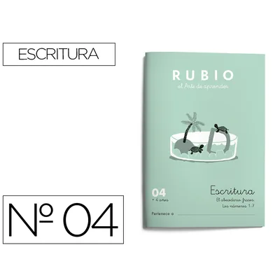RUBIO Cuaderno Rubio Caligrafia Nº 04