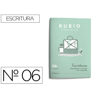 RUBIO Cuaderno Rubio Caligrafia Nº 06