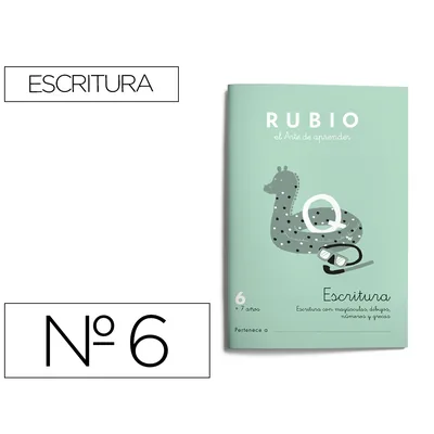 RUBIO Cuaderno Rubio Caligrafia Nº 6