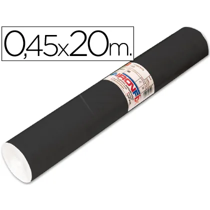 Rollo Adhesivo Aironfix Unicolor Negro Mate 67004 Rollo de 20 M