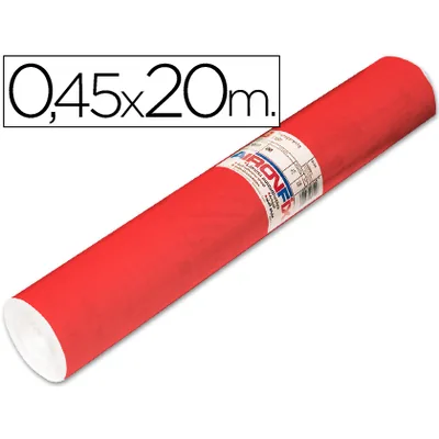 AIRONFIX Rollo Adhesivo Aironfix Unicolor Rojo Mate Claro 67151 Rollo de 20 M