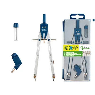 LIDERPAPEL Compas Liderpapel Micrometrico con Adaptador
