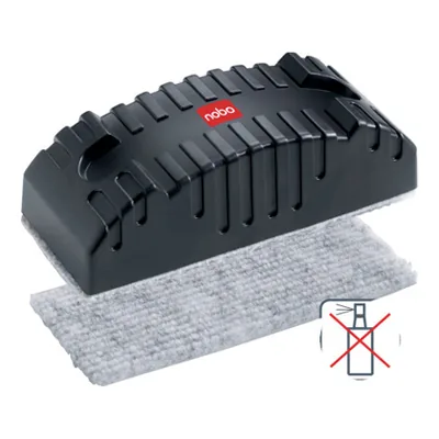 NOBO Borrador Nobo Magnetico para Pizarra Blanca Color Negro 60X138X45 MM