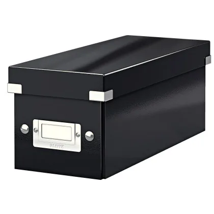 Fichero CD Leitz Click&store Carton Plastificado Capacidad 30 CD Color Negro 143X147X352 MM
