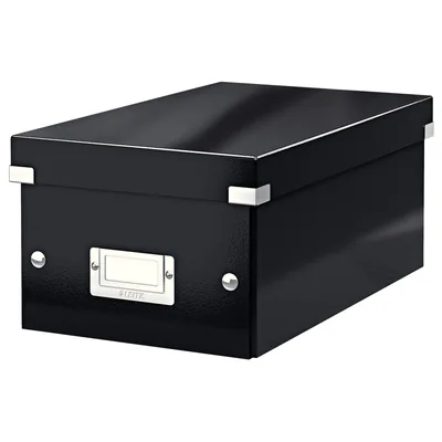 LEITZ Caja Almacenamiento Leitz Click & Store Dvd Box Color Negro 206X147X352 MM