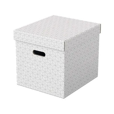 ESSELTE Caja Almacenamiento Esselte Cubica Color Blanco 365X320X315 MM Pack de 3 Unidades