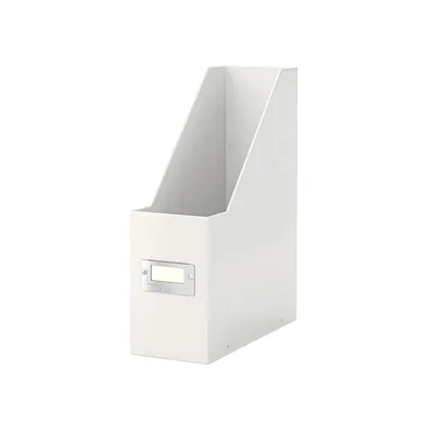 LEITZ Revistero Leitz Click & Store con Portaetiquetas Color Blanco 103X170X235 MM