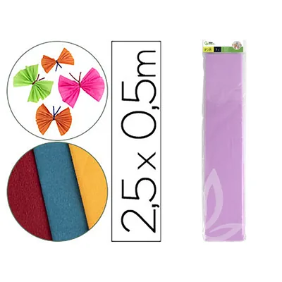 LIDERPAPEL Papel Crespon Liderpapel 50 CM X 2.5M 34G/M2 Lila