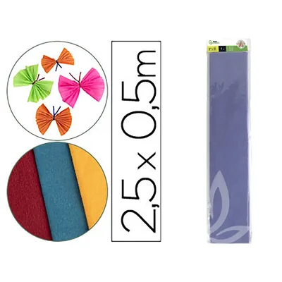 LIDERPAPEL Papel Crespon Liderpapel 50 CM X 2.5M 34G/M2 Celeste