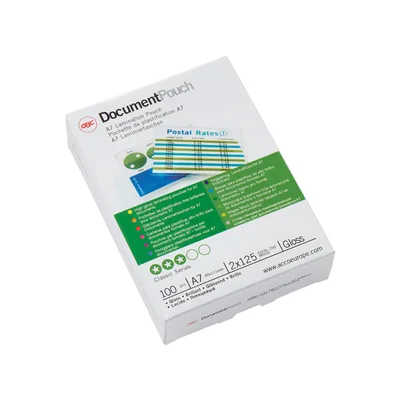GBC Bolsa de Plastificar Gbc DIN A7 2X125 Mc Caja de 100 Unidades