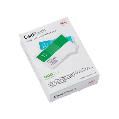 GBC Bolsa de Plastificar Gbc Jumbo 75X105 MM 2X125 Mc Caja de 100 Unidades