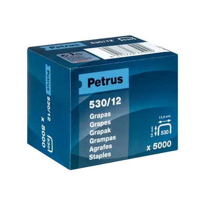 PETRUS Grapas Petrus N 530/12 Caja de 5000 Unidades