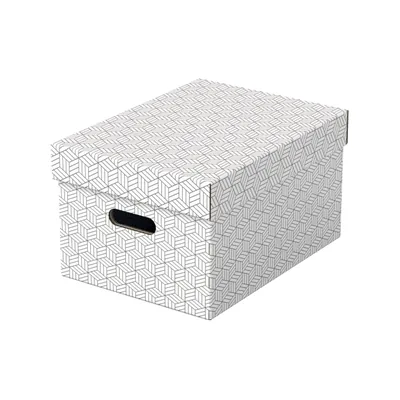 ESSELTE Caja de Almacenaje Esselte Mediana Color Blanco 365X265X205 Mm) Pack de 3 Unidades