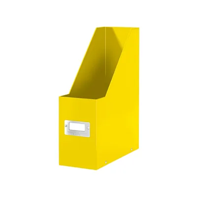 LEITZ Revistero Leitz Click & Store Carton Forrado Color Amarillo 103X170X235 MM