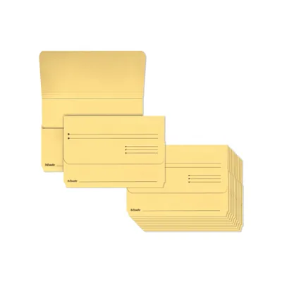 ESSELTE Subcarpeta Cartulina Esselte Pocket Folio Color Amarillo 275 GR