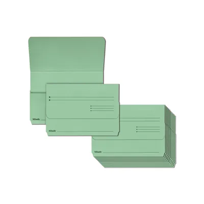 ESSELTE Subcarpeta Cartulina Esselte Pocket Folio Color Verde 275 GR