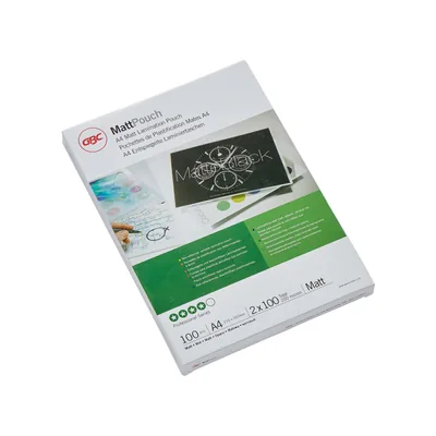 GBC Bolsa de Plastificar Gbc DIN A4 2X100 Mc Mate Caja de 100 Unidades