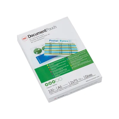 GBC Bolsa de Plastificar Gbc DIN A6 2X75 Mc Caja de 100 Unidades