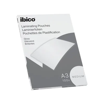 IBICO Bolsa de Plastificar Ibico DIN A3 Medium Caja de 100 Unidades